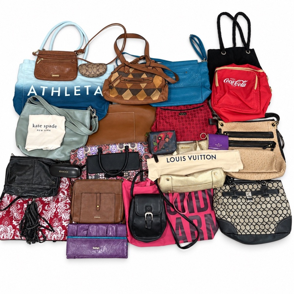 Michael Kors, Louis Vuitton, Coach Bag Wallet Wholesale Reseller Lot 25 Pieces